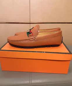 Hochwertiger Gucci Loafer Loafersschuh präsentiert neueste Serie Obermaterial