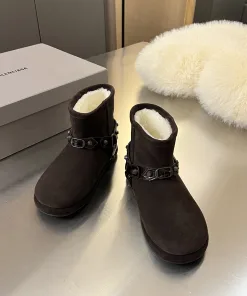 Premium Balenciaga Schneestiefel Balenciaga Schneestiefel Gürtelschnalle Nieten neuen