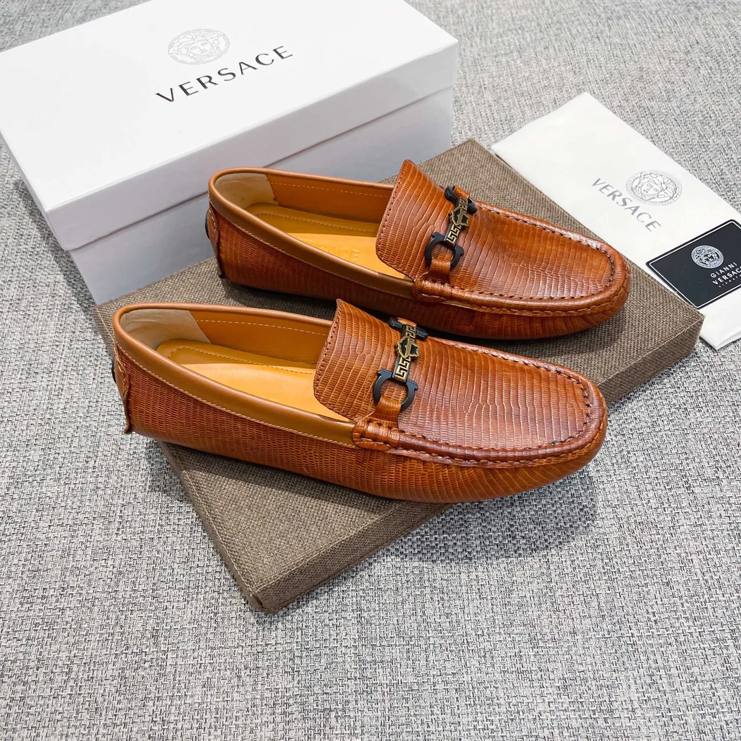 Luxus Versace Loafer Versace jede Jahreszeit lässiger neueste