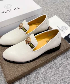 High Quality Versace Lederschuhe Echter Versace neue Leder vielseitiger