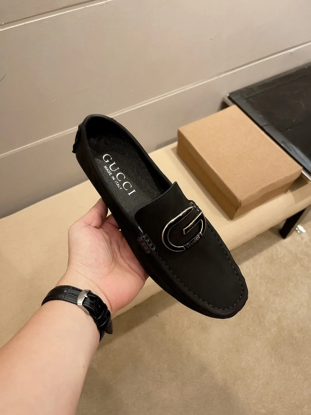 High Quality Gucci Slipper Laufschuhe Marke Gucci Offizieller Fahrschuhe Trendige