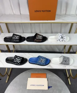 Hochwertige Louis Vuitton Hausschuhe Preisgarantie Neueste Strohsandalen