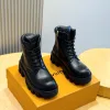 Premium Louis Vuitton flache Stiefel Louis Vuitton Checker Diese flachen