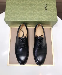 Luxus Gucci Lederschuhe Freizeitschuhe aus Leder GUCCI Entspricht Stil offizielle Originalqualität