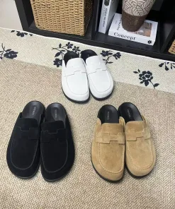 Hochwertige Hermes Hausschuhe bezaubernden Halbpantoffeln HERMES Sommer perfekt