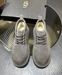 Luxus UGG Lederschuhe Chukka Freizeitstiefel Futter Innensohle Textil