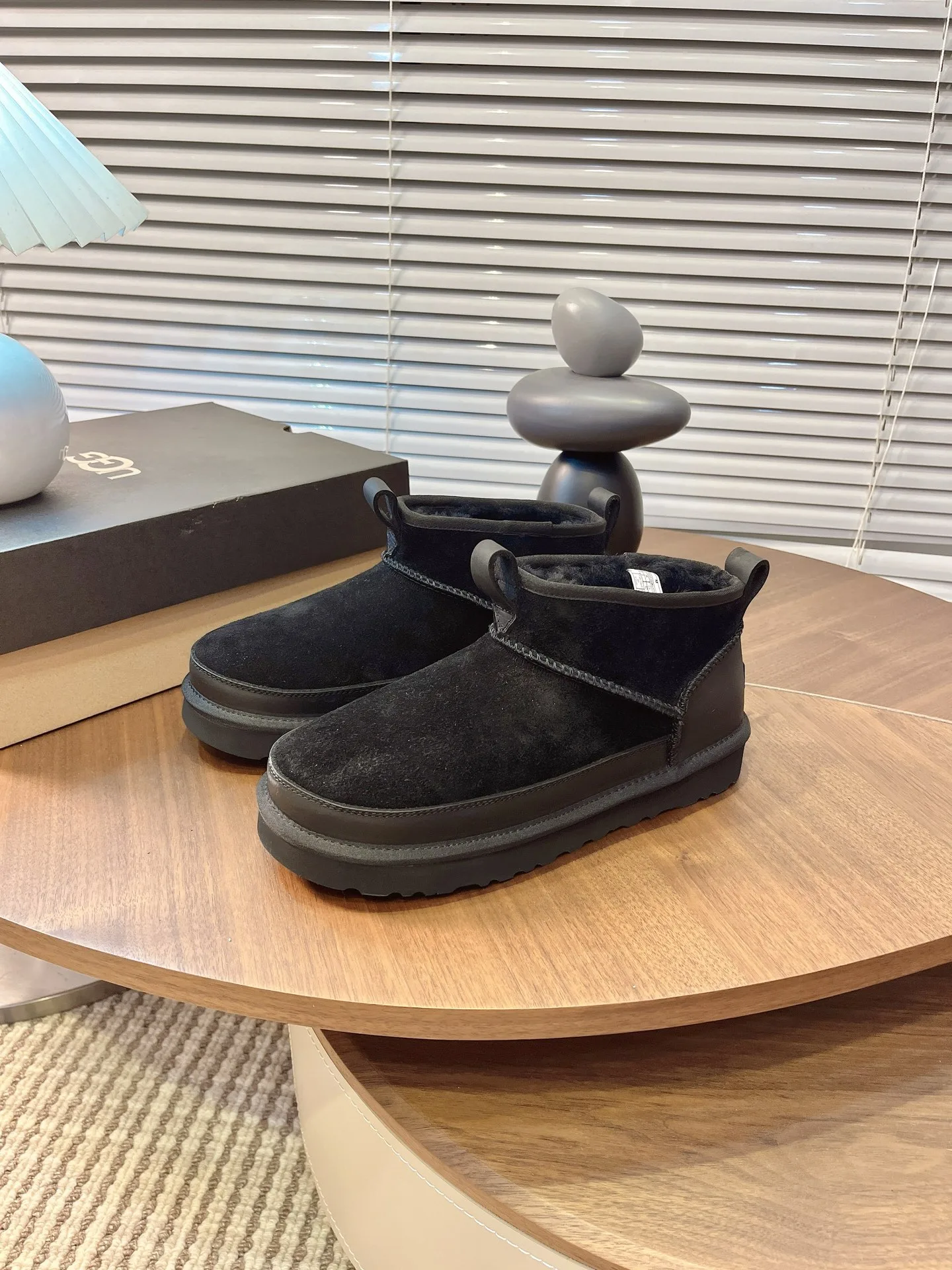 Luxus UGG Stiefeletten Schneestiefel Echter Preis runde Stiefeletten modische