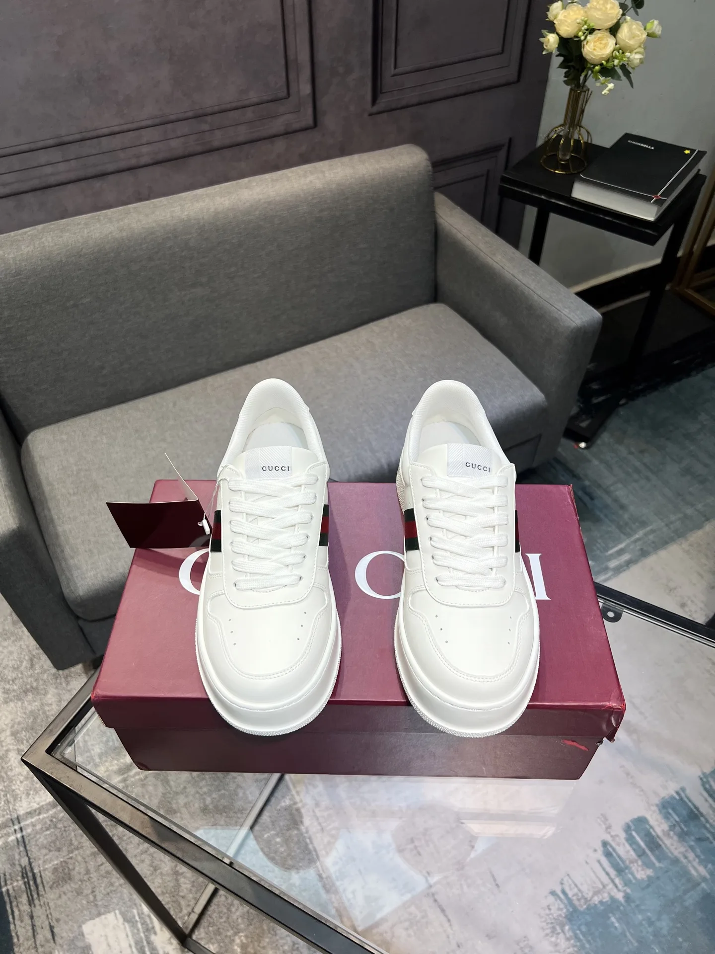 High Quality Gucci Weiße Sneaker neueste Sneaker Diese weißen Sneaker lassen