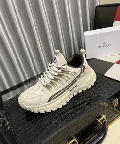 Premium Moncler HerrenFreizeitsportschuhe Lässige Sneaker hoher Tragekomfort dank