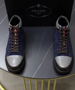 Hochwertige Prada Turnschuhe offizielle Website Hochwertiges Obermaterial komfortabel
