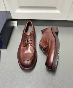 Premium Prada VintageLederschuhe Lederschuhe handgefertigte Schuhe Neue handgefertigte Prada Leder jetzt