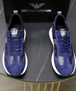 Premium Armani Turnschuhe offizielle Website Original Rindsleder komfortabel