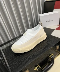 Premium Moncler FreizeitSportschuhe für Herren Lederschuhe Maßgefertigtes Kalbsleder atmungsaktives Futter echtem