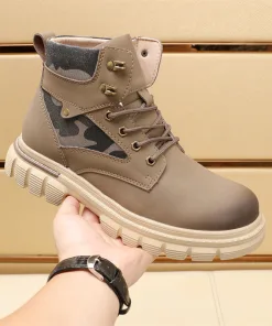 High Quality Prada Lederschuhe bequeme Schuhe Mittelhohe Gefertigt importiertem atmungsaktiven bequemen