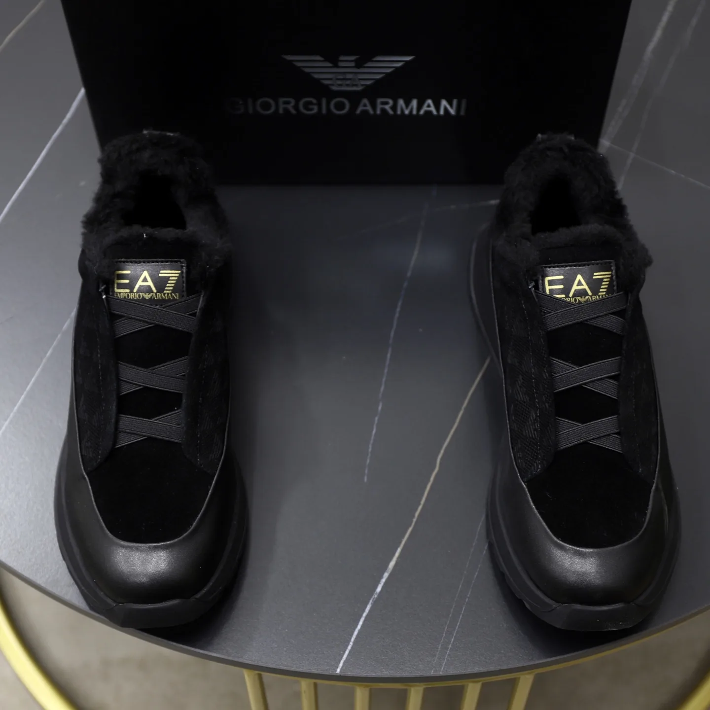 High Quality Armani Turnschuhe offizielle Website Geprägtes warmes leichtes
